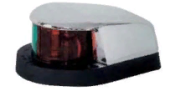 Plastimo 413968 - Chromed Bi-colour Navigation Light, Red/green, Plastic Base, 112.5°, 100x80 12v