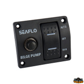 Trem P0215002 - 3 Ways Switch Panel 12-24V For Bilge Pumps Dimensions 75x63 mm