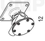 Johnson Pump 10-13159-08 - Self-Priming Bronze Cooling Water Impeller Pump F5B-905 (Volvo Penta)