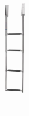 Vetus SLT4AW - Telescopic Staircase, Wide, Stainless Steel AISI 316, 4 Steps, Total Height 1160 mm