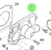 Steyr 2178020-A - Water Pump Assembly With Thermostat for M160068 Engines