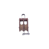 Barton T01231 – Tuphblox Double Swivel Block with Becket 30mm, Plain Bearing, 2x Ø30mm Sheaves, Max Rope 10mm
