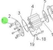 Nanni Diesel 970312429 - M5x8 Sea Water Pump Screw for Nanni Engines
