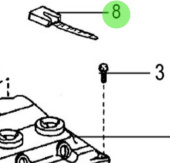 Nanni Diesel 970314080 - Wiring Harness Clamp for T4 Series Engines