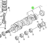 Nanni Diesel 970310440 - Crankshaft Assembly for 5.250TDI Engines