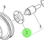 Nanni Diesel 970307625 - Fresh Water Pump Flange for HE and N Series Engines