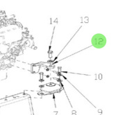 Nanni Diesel 95310772 - Engine Mount Bracket for N2 Series Engines