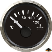 Trem L3280054 - Water Temperature Indicator 40-120°C Black Cut-Out Diameter 52 mm