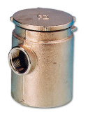 Guidi Water Strainer Tirreno Series with Metal Cover, BSPP Thread, Nickel-Plated Brass