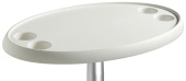 Osculati 48.417.51 - Composite Material Oval White Table 762x457 mm
