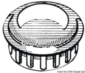 Osculati Chromed ABS Tube End Cap for Ø22–25 mm Tubes