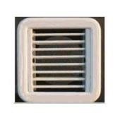 MBC Air Supply Grille With Plenum Box - White Plastic, 100 x 100 mm