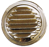 Allpa Stainless Steel Vent Grill 'Louvre', Ø102mm
