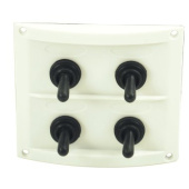 Euromarine Waterproof Electrical Panel - 4 Positions - White