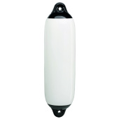 Plastimo 63917 - White Solid Head Fender 25 X 85cm With Black Reinforced Eyes