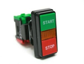 Parker 20-1591 Dual-Head Red/Green Push Button Switch