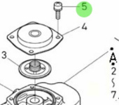 Nanni Diesel 970490307 - M5X10 Screw for Cylinder Head Cover