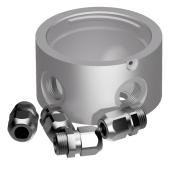 Lopolight 400-034 - Aluminum Mounting Base, 2CS+2CD (K-lock)