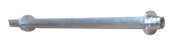 Allpa Aluminum Stern Tube Ø60x44mm, L=1500mm For Ø35mm Propeller Shaft Incl. Clamp