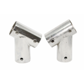 FNI Stainless Steel 60° Tilted T Pulpit Joint, Ø22–25 mm