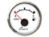 Wema 210624 - Fuel Gauge NMEA2000 Silverline White 0-4/4