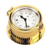 BARIGO 1491MS Brass Porthole Ship's Clock ø140 mm