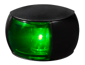 Hella NaviLED Star Board Light, 9-33v, 112,5°, Bsh-2nm, Black Housing With Green Lens