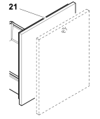 Isotherm SGC00323AA – Complete Door for DR65 Refrigerator (Customer Panel Predisposed)