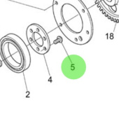 Nanni Diesel 970314792 - Screw for Injection Pump Camshaft Assembly