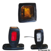 Osculati 02.022.26 - Red, orange, white light, Flat base LED 3 functions rubber body