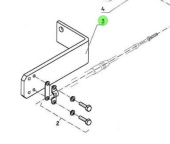 Nanni Diesel 95203061 - Accelerator Bracket for 4.330TDI and 4.340TDI Engines