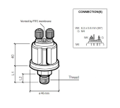 VDO 360-081-030-157C - Pressure Sender 0-5 Bar - M18