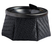 Marine Business Windproof Ashtray Rattan Black