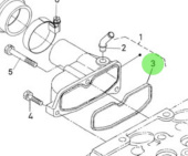 Nanni Diesel 970145102 - Intake Manifold Gasket for 2.40HE Series Engines