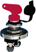 Allpa Battery Main Switch, Chromed Brass/Plastic, 140a Continuous