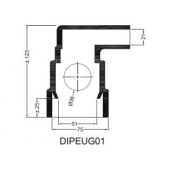 Peugeot Sleeve With Two Connections -51 - 75 / 36 / 21 mm