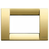 Vimar 16733.32 Classica Plate 3M Metal Polished Gold