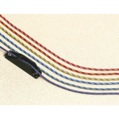Plastimo 48100 - Dyneema dinghy rope, red/yellow, ø 6mm, L=100m