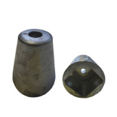 Super Marine Zinc Shaft End Anode for Cranchi – Shaft Ø68 mm, Square Fixing