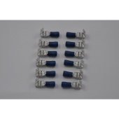 Hella Marine 8KW 044 032-812 - Cable Connector - Blue - From: 1.5mm² - To: 2.5mm² - Plug Terminal - 6,3 x 0,8 - Kit (12 pcs.)