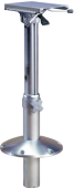 Allpa Aluminum Table Pedestal 'Orion' With Gas Lift Adjustment, H=355-675mm, With 360° Swivel