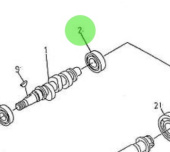 Nanni Diesel 970313407 - Ball Bearing for Fuel Camshaft