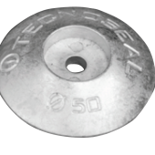 Tecnoseal Magnesium Disc Sacrificial Anodes for Rudders & Trim Tabs