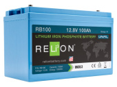 RELiON RB100 - Battery Lithium LiFePO4 12.8V 100Ah