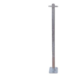 Pole for Life Buoy Cabinet Basic Steel with Base Plate 1,5m