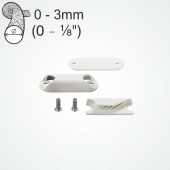 Clamcleat CL221 Dinghy Leech Line Cleat Complete for 0–3 mm Rope