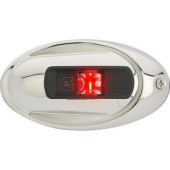 Attwood LightArmor - Navigation Light - Vertical - Stainless Steel - Oval - Red