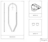 Lewmar 89400123 - Guardrail Kit EG (Top Plate, Cup Holder)