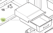 Isotherm SGC00314AA – Internal Plastic Drawer with Support for Upper Drawer DR190 Inox Refrigerator