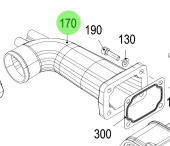 Steyr Z026109-0 - Pressure Pipe RAL9006 for Steyr Engine Applications